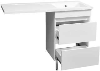 Тумба под раковину для стиральной машины Stella Polar Мадлен 130 белый SP-00000475